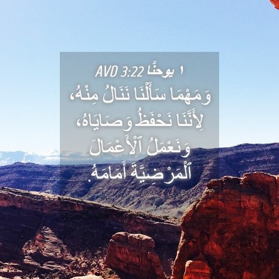 Picture 04 - ١ يوحنَّا 3:22 AVD - وَمَهْمَا سَأَلْنَا - Bible Verse Picture