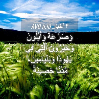 Picture 04 - ٢ أخبار 11:10 AVD - وَصَرْعَةَ وَأَيَّلُونَ - Bible Verse Picture