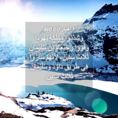 Picture 04 - ٢ أخبار 11:17 AVD - وَشَدَّدُوا مَمْلَكَةَ - Bible Verse Picture