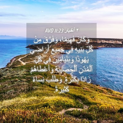 Picture 04 - ٢ أخبار 11:23 AVD - وَكَانَ فَهِيمًا، - Bible Verse Picture