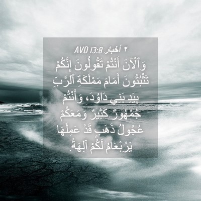 Picture 04 - ٢ أخبار 13:8 AVD - وَٱلْآنَ أَنْتُمْ - Bible Verse Picture