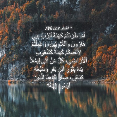 Picture 04 - ٢ أخبار 13:9 AVD - أَمَا طَرَدْتُمْ كَهَنَةَ - Bible Verse Picture