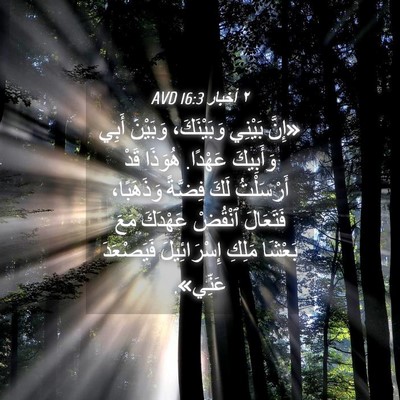 Picture 04 - ٢ أخبار 16:3 AVD - «إِنَّ بَيْنِي - Bible Verse Picture