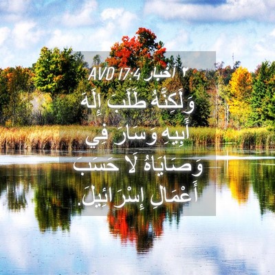 Picture 04 - ٢ أخبار 17:4 AVD - وَلَكِنَّهُ طَلَبَ إِلَهَ - Bible Verse Picture