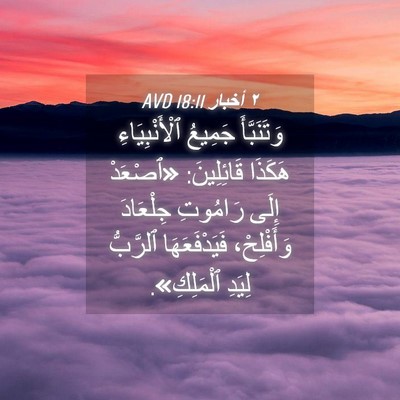 Picture 04 - ٢ أخبار 18:11 AVD - وَتَنَبَّأَ جَمِيعُ - Bible Verse Picture