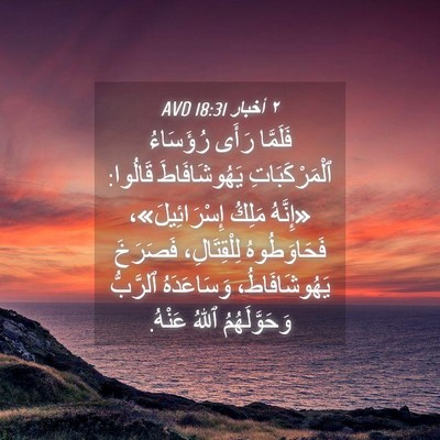 Picture 04 - ٢ أخبار 18:31 AVD - فَلَمَّا رَأَى رُؤَسَاءُ - Bible Verse Picture