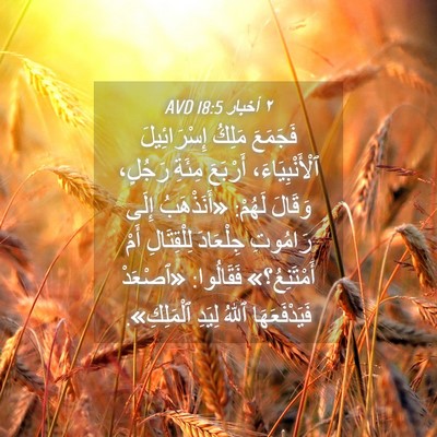 Picture 04 - ٢ أخبار 18:5 AVD - فَجَمَعَ مَلِكُ - Bible Verse Picture