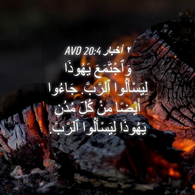 Picture 04 - ٢ أخبار 20:4 AVD - وَٱجْتَمَعَ يَهُوذَا - Bible Verse Picture