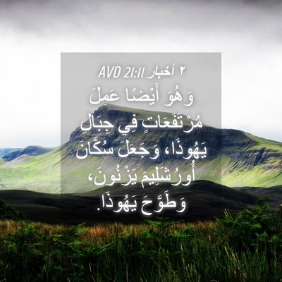 Picture 04 - ٢ أخبار 21:11 AVD - وَهُوَ أَيْضًا عَمِلَ - Bible Verse Picture