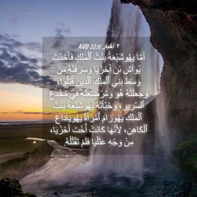 Picture 04 - ٢ أخبار 22:11 AVD - أَمَّا يَهُوشَبْعَةُ - Bible Verse Picture