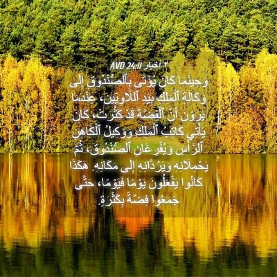 Picture 04 - ٢ أخبار 24:11 AVD - وَحِينَمَا كَانَ يُؤْتَى - Bible Verse Picture