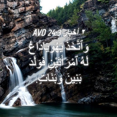 Picture 04 - ٢ أخبار 24:3 AVD - وَٱتَّخَذَ يَهُويَادَاعُ - Bible Verse Picture