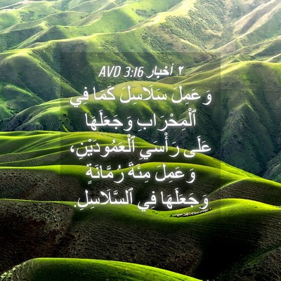Picture 04 - ٢ أخبار 3:16 AVD - وَعَمِلَ سَلَاسِلَ كَمَا - Bible Verse Picture