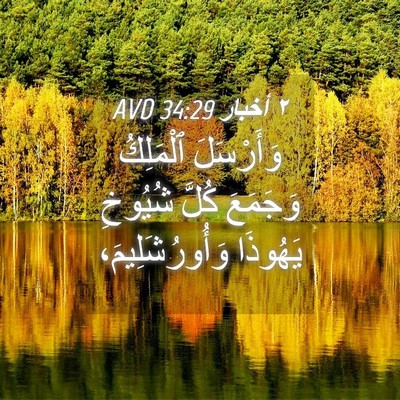 Picture 04 - ٢ أخبار 34:29 AVD - وَأَرْسَلَ ٱلْمَلِكُ - Bible Verse Picture