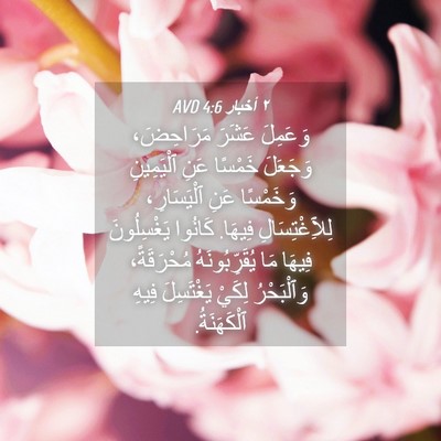 Picture 04 - ٢ أخبار 4:6 AVD - وَعَمِلَ عَشَرَ - Bible Verse Picture