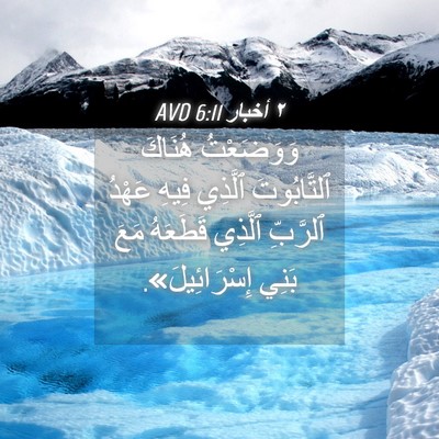 Picture 04 - ٢ أخبار 6:11 AVD - وَوَضَعْتُ هُنَاكَ - Bible Verse Picture