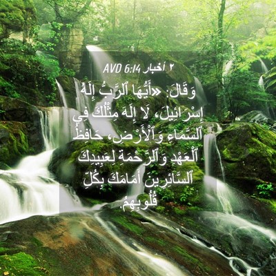 Picture 04 - ٢ أخبار 6:14 AVD - وَقَالَ: «أَيُّهَا - Bible Verse Picture