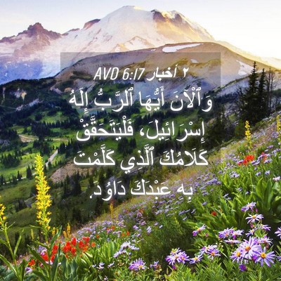 Picture 04 - ٢ أخبار 6:17 AVD - وَٱلْآنَ أَيُّهَا - Bible Verse Picture