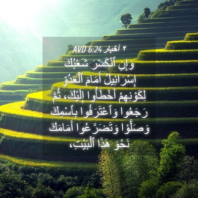 Picture 04 - ٢ أخبار 6:24 AVD - وَإِنِ ٱنْكَسَرَ شَعْبُكَ - Bible Verse Picture
