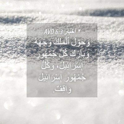 Picture 04 - ٢ أخبار 6:3 AVD - وَحَوَّلَ ٱلْمَلِكُ - Bible Verse Picture