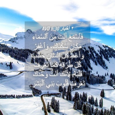 Picture 04 - ٢ أخبار 6:30 AVD - فَٱسْمَعْ أَنْتَ مِنَ - Bible Verse Picture