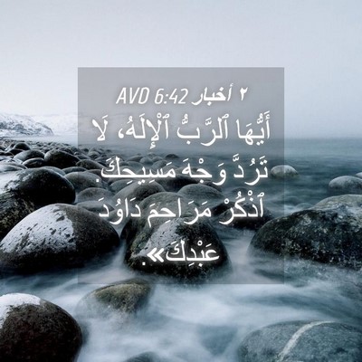 Picture 04 - ٢ أخبار 6:42 AVD - أَيُّهَا ٱلرَّبُّ - Bible Verse Picture