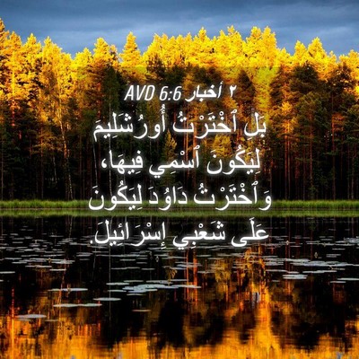 Picture 04 - ٢ أخبار 6:6 AVD - بَلِ ٱخْتَرْتُ - Bible Verse Picture