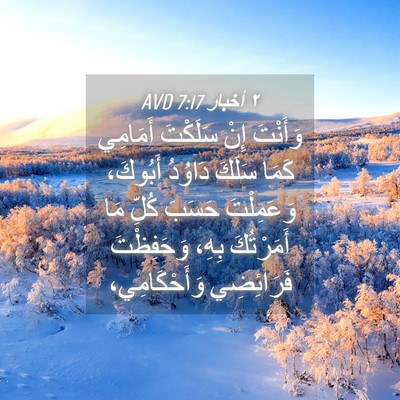 Picture 04 - ٢ أخبار 7:17 AVD - وَأَنْتَ إِنْ سَلَكْتَ - Bible Verse Picture