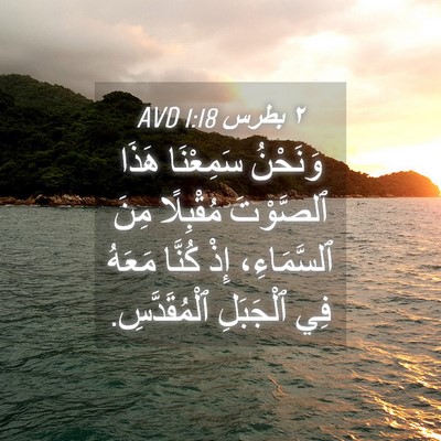 Picture 04 - ٢ بطرس 1:18 AVD - وَنَحْنُ سَمِعْنَا هَذَا - Bible Verse Picture