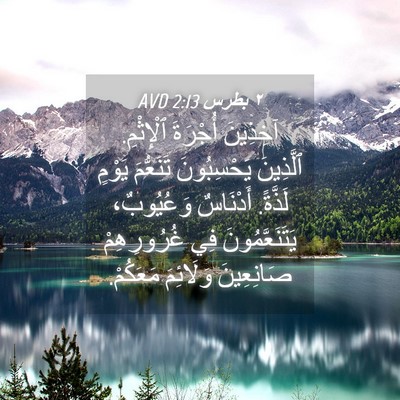 Picture 04 - ٢ بطرس 2:13 AVD - آخِذِينَ أُجْرَةَ - Bible Verse Picture