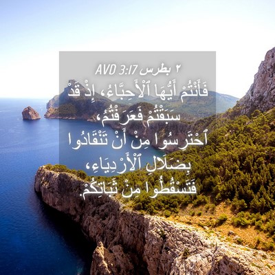Picture 04 - ٢ بطرس 3:17 AVD - فَأَنْتُمْ أَيُّهَا - Bible Verse Picture