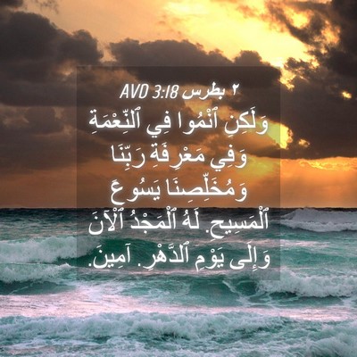 Picture 04 - ٢ بطرس 3:18 AVD - وَلَكِنِ ٱنْمُوا فِي - Bible Verse Picture
