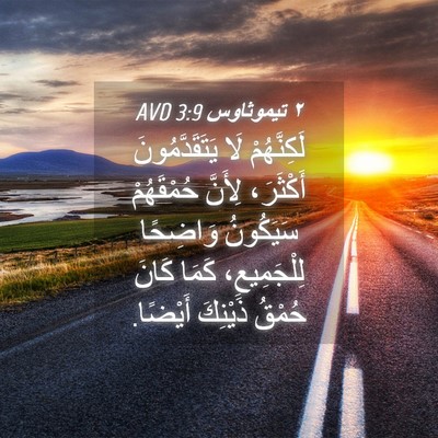 Picture 04 - ٢ تيموثاوس 3:9 AVD - لَكِنَّهُمْ لَا - Bible Verse Picture