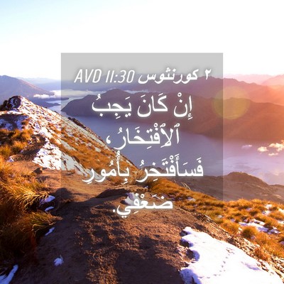 Picture 04 - ٢ كورنثوس 11:30 AVD - إِنْ كَانَ يَجِبُ - Bible Verse Picture