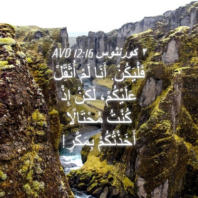 Picture 04 - ٢ كورنثوس 12:16 AVD - فَلْيَكُنْ. أَنَا لَمْ - Bible Verse Picture