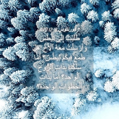 Picture 04 - ٢ كورنثوس 12:18 AVD - طَلَبْتُ إِلَى تِيطُسَ - Bible Verse Picture