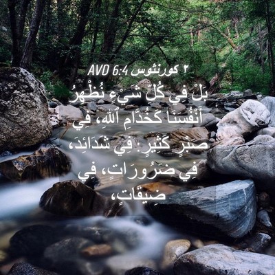 Picture 04 - ٢ كورنثوس 6:4 AVD - بَلْ فِي كُلِّ شَيْءٍ - Bible Verse Picture
