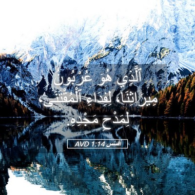 Picture 05 - أفَسُس 1:14 AVD - ٱلَّذِي هُوَ عُرْبُونُ - Bible Verse Picture