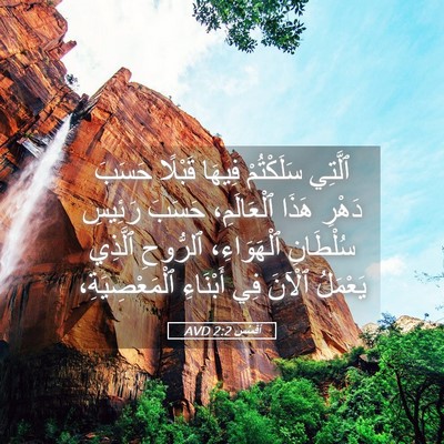 Picture 05 - أفَسُس 2:2 AVD - ٱلَّتِي سَلَكْتُمْ فِيهَا - Bible Verse Picture
