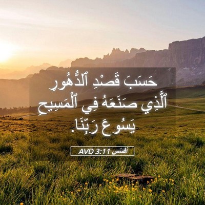 Picture 05 - أفَسُس 3:11 AVD - حَسَبَ قَصْدِ ٱلدُّهُورِ - Bible Verse Picture