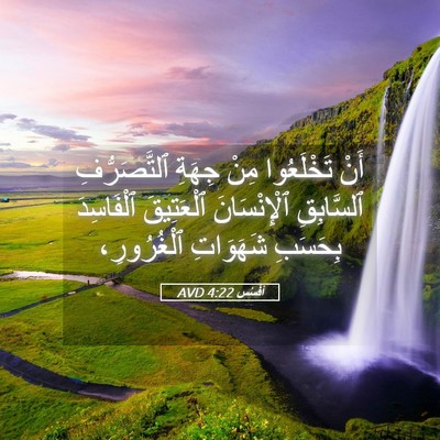 Picture 05 - أفَسُس 4:22 AVD - أَنْ تَخْلَعُوا مِنْ - Bible Verse Picture