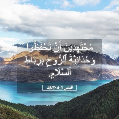 Picture 05 - أفَسُس 4:3 AVD - مُجْتَهِدِينَ أَنْ - Bible Verse Picture