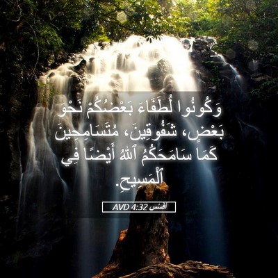 Picture 05 - أفَسُس 4:32 AVD - وَكُونُوا لُطَفَاءَ - Bible Verse Picture