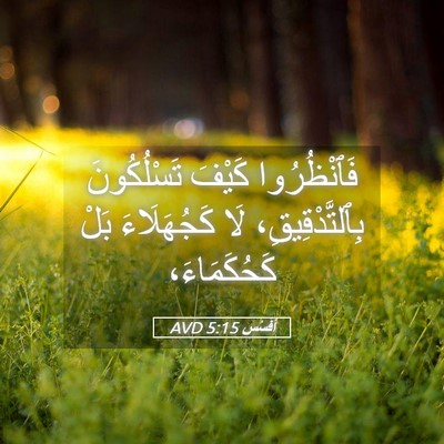 Picture 05 - أفَسُس 5:15 AVD - فَٱنْظُرُوا كَيْفَ - Bible Verse Picture