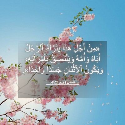 Picture 05 - أفَسُس 5:31 AVD - «مِنْ أَجْلِ هَذَا - Bible Verse Picture