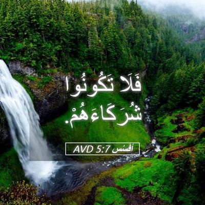 Picture 05 - أفَسُس 5:7 AVD - فَلَا تَكُونُوا - Bible Verse Picture