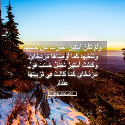 Picture 05 - أَسْتِير 2:20 AVD - وَلَمْ تَكُنْ أَسْتِيرُ - Bible Verse Picture