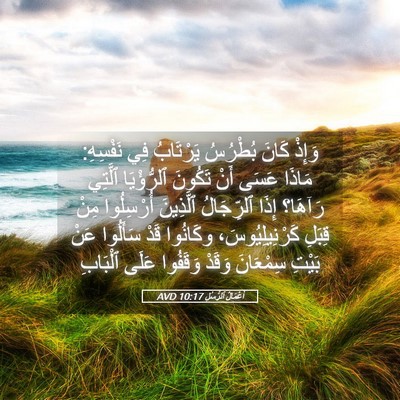 Picture 05 - أَعْمَالُ ٱلرُّسُلِ 10:17 AVD - وَإِذْ كَانَ بُطْرُسُ - Bible Verse Picture