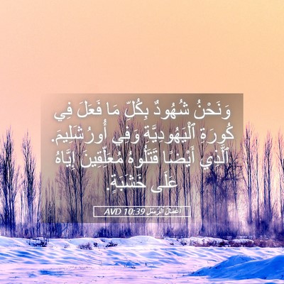 Picture 05 - أَعْمَالُ ٱلرُّسُلِ 10:39 AVD - وَنَحْنُ شُهُودٌ بِكُلِّ - Bible Verse Picture