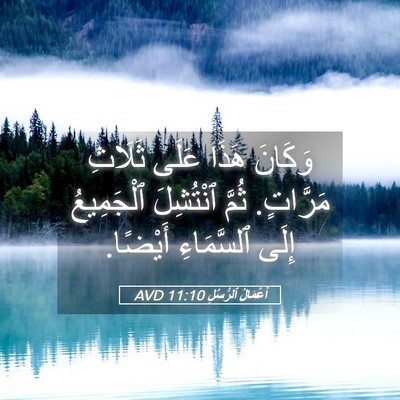 Picture 05 - أَعْمَالُ ٱلرُّسُلِ 11:10 AVD - وَكَانَ هَذَا عَلَى - Bible Verse Picture